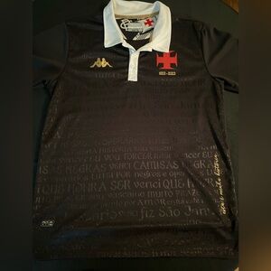 Kappa Black Polo CR Vasco de Gama